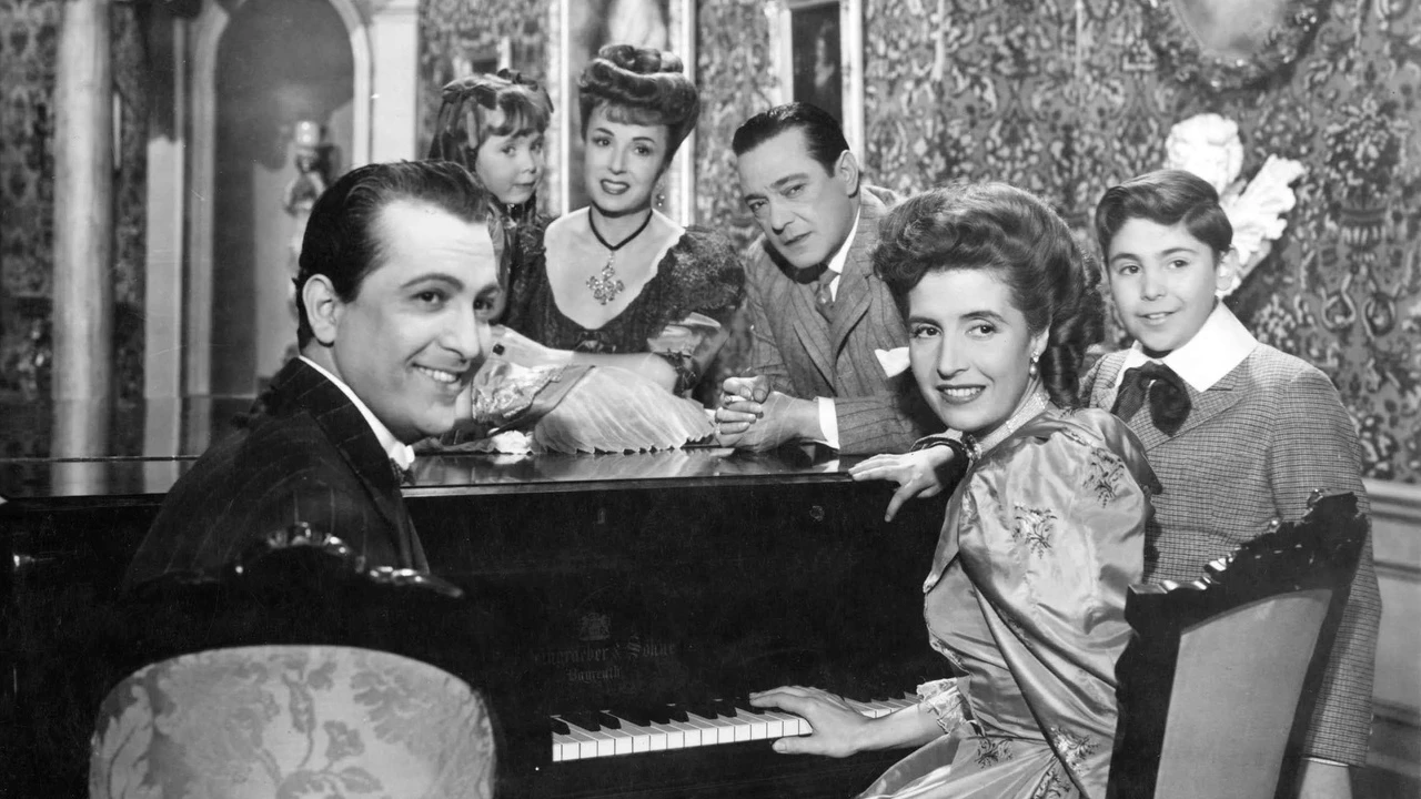 Scene from Historia del 900 (1949), illustrating the list on Argentine classics