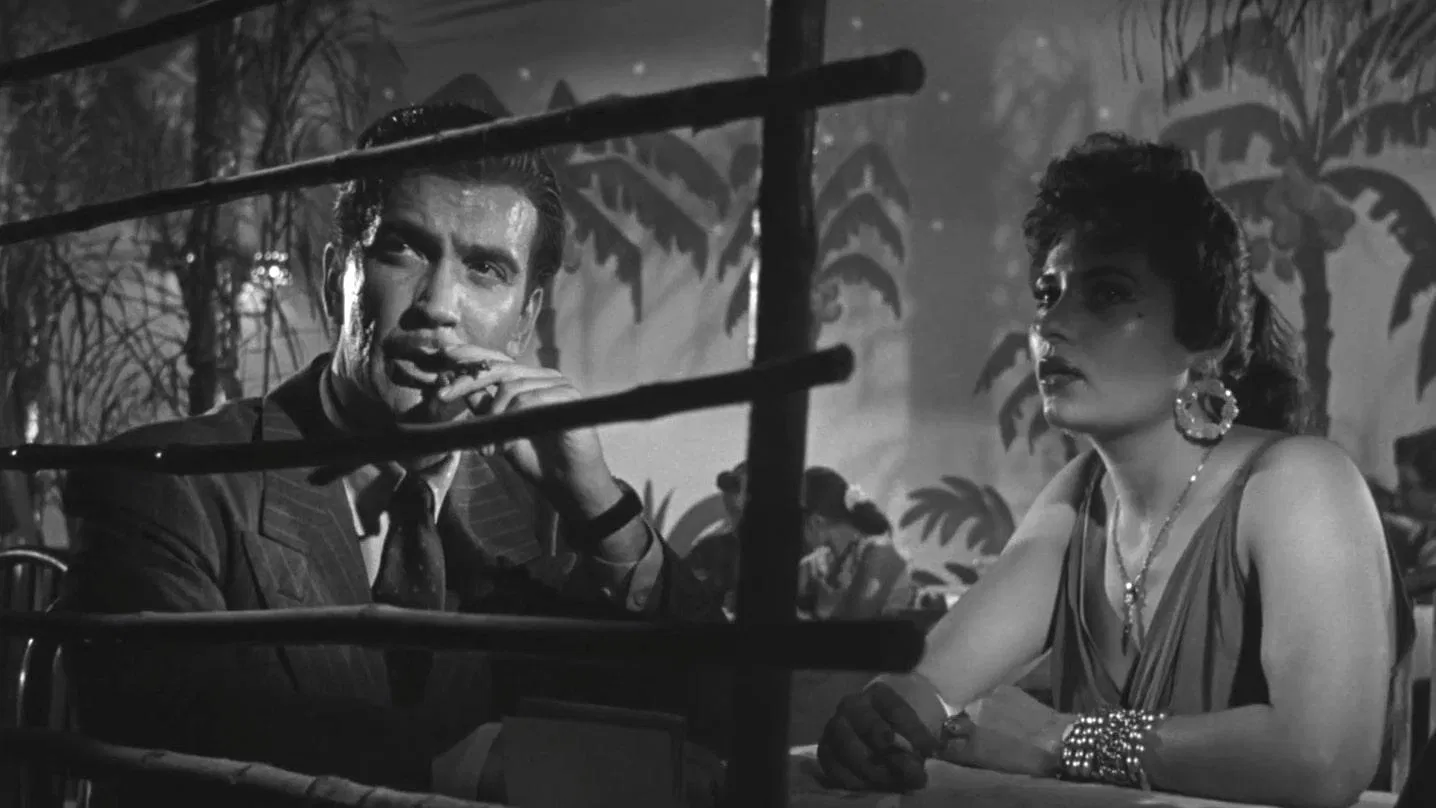 Scene from The Bitter Stems (1956), illustration the list on Argentine film noir