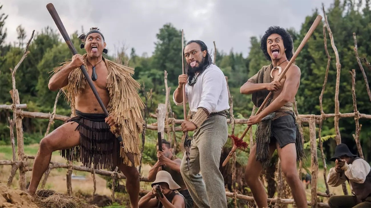 Scene from Ka Whawhai Tonu (2024), illustrating the list on The New Māori Cinema Renaissance