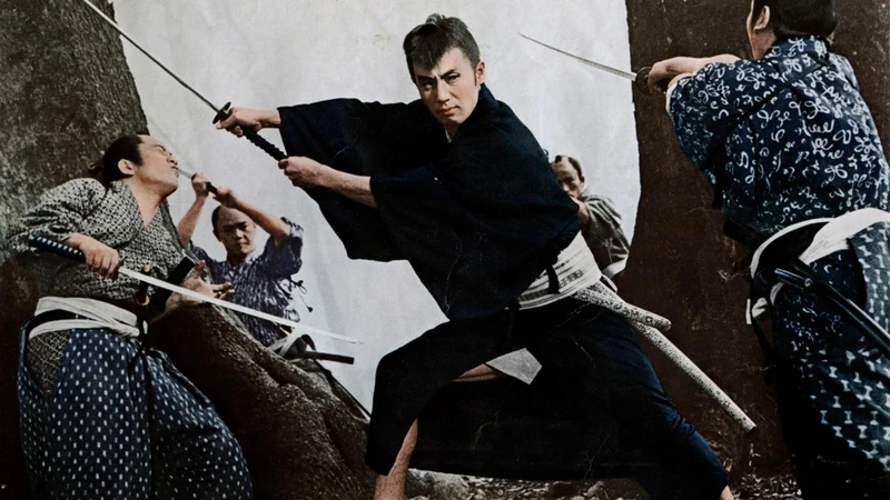 Scene from Sleepy Eyes of Death Saga (1963)